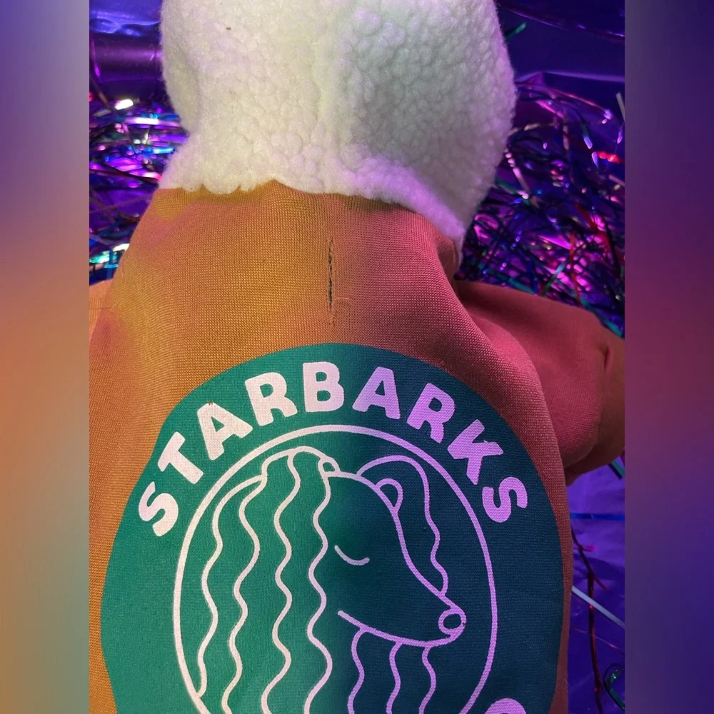 STARBARKS COFFEE Size Small Animal Sweater